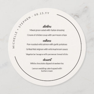 Menu Caracteres Brancos de Seashell com Nomes Curvos