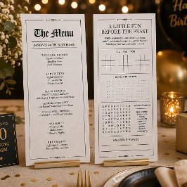 Menu Cardápio de Aniversário Personalizado, Interativo