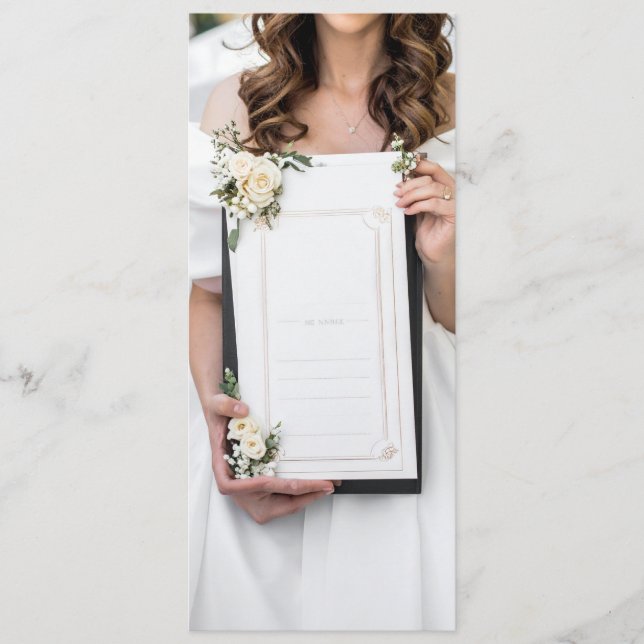 Menu cardápio de casamento (Frente)