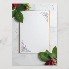 Menu cardápio de casamento