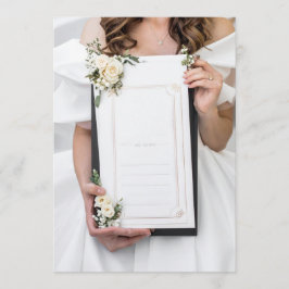 Menu cardápio de casamento