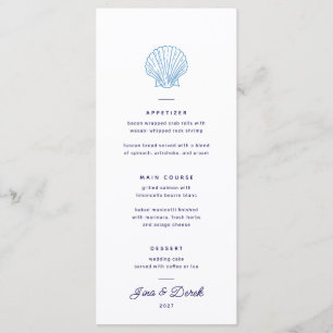 Menu Cardápio de Casamento de Destino