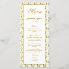 Menu Cardápio de Casamento dos Bluebirds