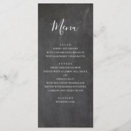 Menu Cardápio de casamento em lousa. Cardápio de jantar