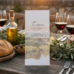 Menu Cardápio de Casamento em Vinhedo Toscano Campo I