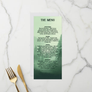 Menu Cardápio de Casamento Green Forest, Cardápio de Ca