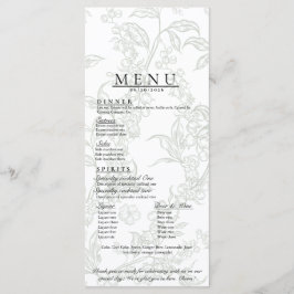 Menu Cardápio de Casamento Lírio-do-Valle