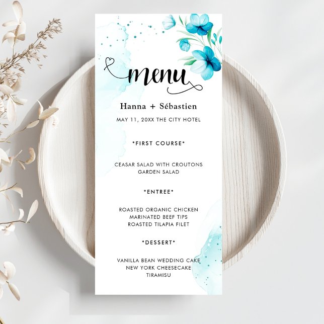 Menu Cardápio de Casamento Moderno (Criador carregado)