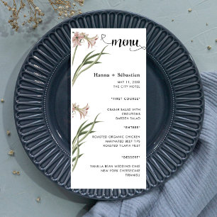 Menu Cardápio de Casamento Moderno