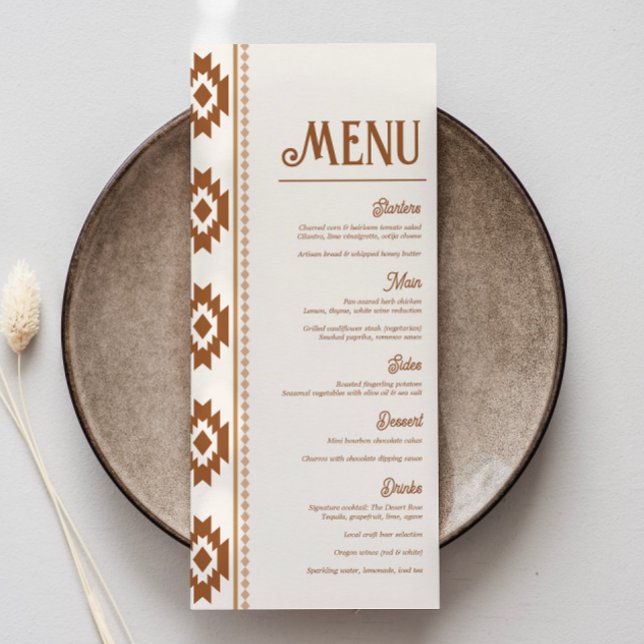 Menu Cardápio de Casamento Ocidental Moderno (Criador carregado)