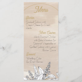 Menu Cardápio de Casamento Rosa Pastel