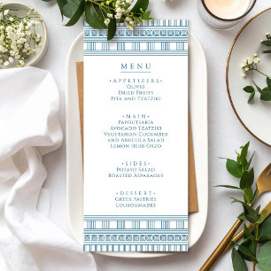 Menu Cardápio de Festa com tema Grego ou Romano