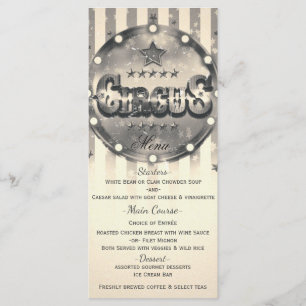 Menu Cardápio de Festa Personalizado Listras Listrado d