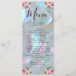 Menu Cardápio de Noiva Falsa de Pérola Casamento