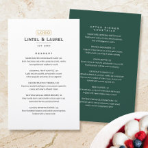 Cardápio de Sobremesa Clássico Após Jantar Restaur