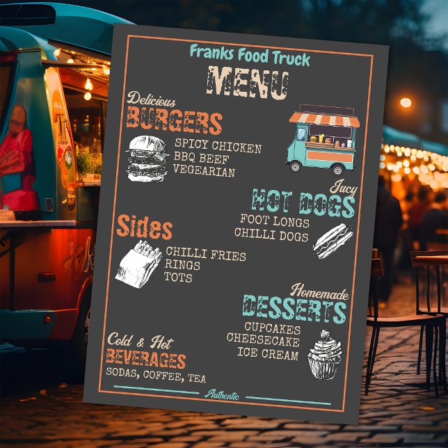 Menu Cardápio do Caminhão de Comida (Criador carregado)