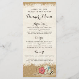 Menu Cardápio do Jantar de Casamento Sandy Beach Hibisc