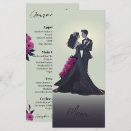 Menu Cardápio Gourmet Elegante para Amantes do Gótico R