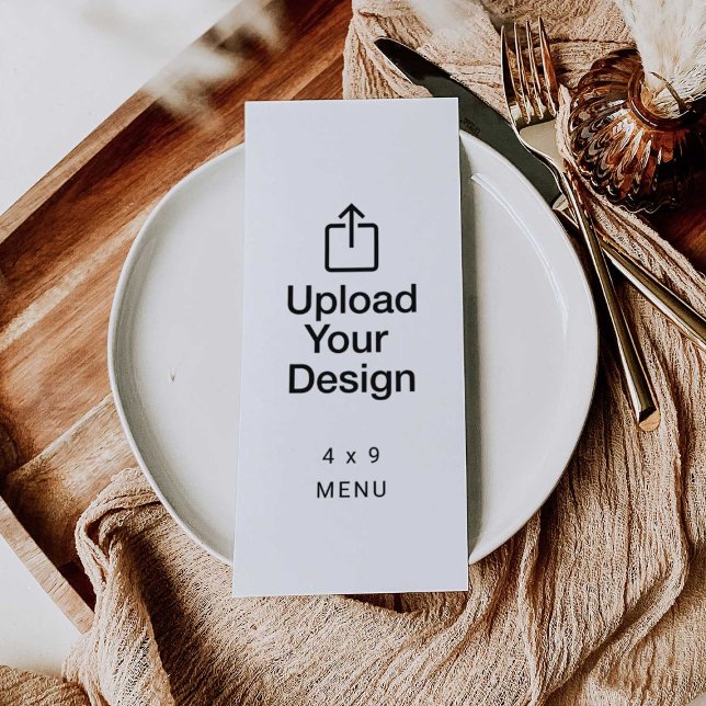Menu Cardápio Impresso 10cm x 14cm (Criador carregado)