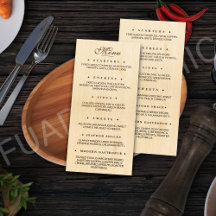 Cardápio Personalizado de Restaurante Simples