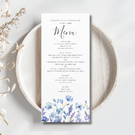 Menu Cardápio Plano de Casamento Floral Flor de Campo A