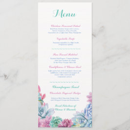 Menu Cardápio Recepção de Casamento Rústico Pastel Sucu