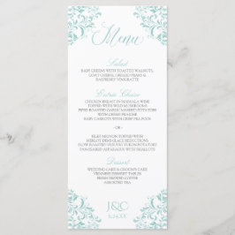 Menu Cardápios de Casamento Elegantes | Nadine (Turques