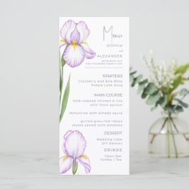 Menu Cardápios para um casamento moderno.