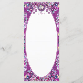 Menu Cardinal Red Rosace