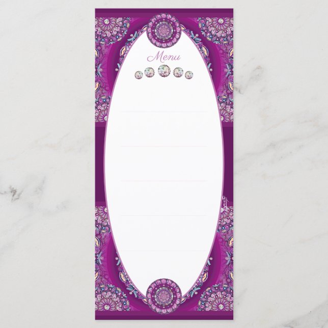 Menu Cardinal Red Rosace (Frente)