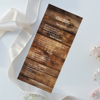 Menu Casais Rustic Wood Foto Janto Casamento País