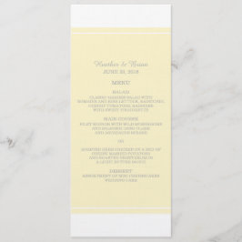 Menu Casamento Amarelo Simplesmente Elegante