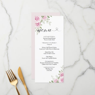 Menu Casamento ANNA / Melancia Floral Rosa Rosa