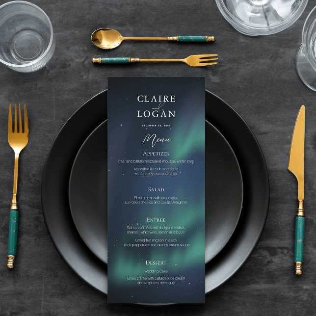 Menu Casamento Aurora Luzes do Norte (Criador carregado)