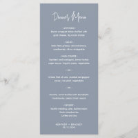 Casamento Azul Empoeirado Minimalista Moderno