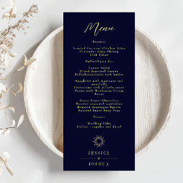 Menu Casamento Azul Místico Celestial Místico Celestial