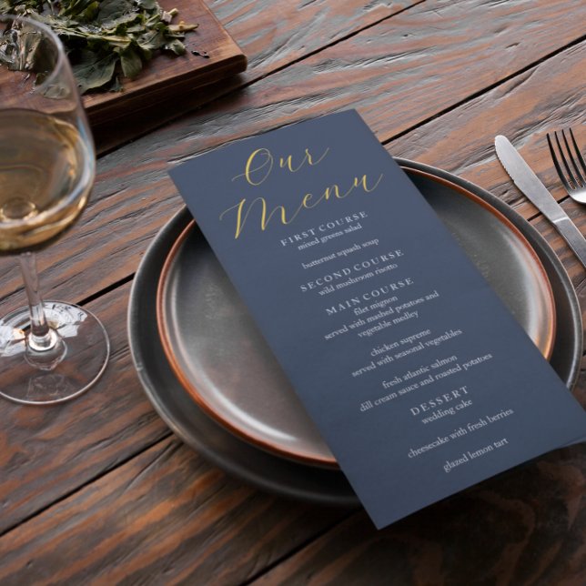 Menu Casamento Azul Opulente (Criador carregado)