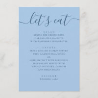 Casamento Azul Pastel no Céu. Vamos Comer Jantar d