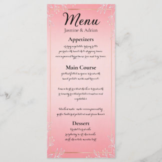 Menu Casamento Batom de Bala