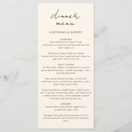 Menu Casamento Boêmico da Floresta Aquarela Encantada