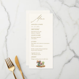 Menu Casamento boêmico de Mason Jar Boho