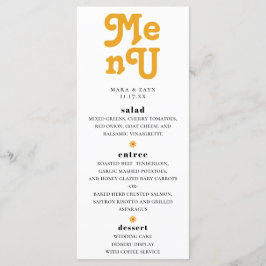 Menu Casamento Boho Chic Retro 70