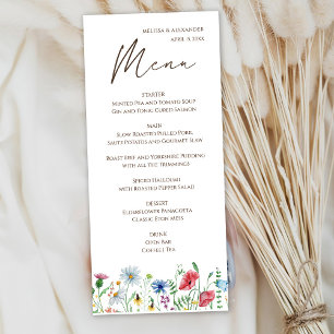 Menu Casamento Boho Flor Silvestre