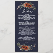 Casamento Boho Floral Terracota Marinho