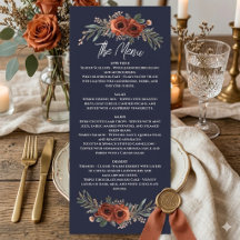 Casamento Boho Floral Terracota Marinho