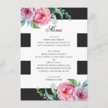 Casamento boho preto e branco. Floral rosa aquarel