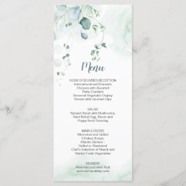 Menu Casamento Botânico Eucalyptus Verde