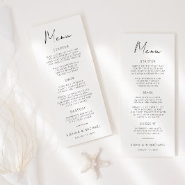 Menu Casamento Branco Negro de Script de Assinatura Mod