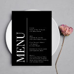 Menu Casamento Branco Negro do Monograma Elegante Moder<br><div class="desc">Celebrar a beleza eterno do amor com os meus famosos Nomes Elegantes Modernos Clássicos Premium / Monograma Coleção de Casamentos Pretos e Brancos. Elevem seu dia especial a um novo nível de sofisticação e encanto, enquanto você embarca em sua jornada juntos como casal. Em Phrosne Ras Design Zazzle, entendemos que...</div>