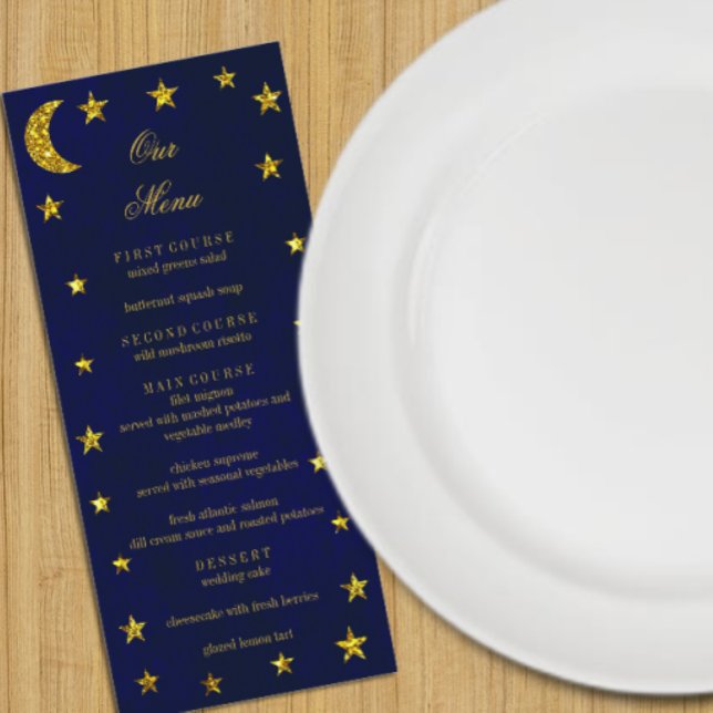 Menu Casamento Celestial Noite Sky (Criador carregado)